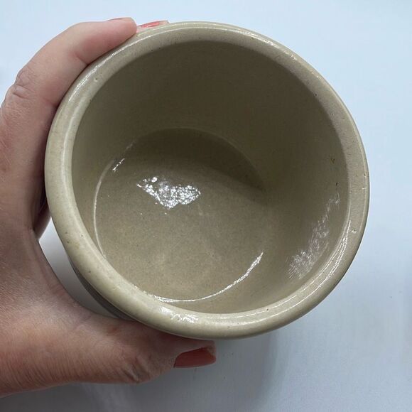 Robinson Ransbottom Roseville Pottery Crock 1 PT utensils holder - Picture 7 of 9